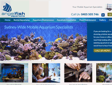 Tablet Screenshot of angelfishaquariums.com.au
